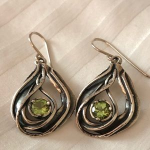 Or Paz Sterling Silver Peridot Earrings